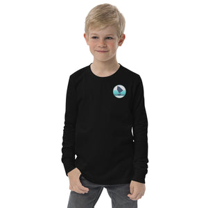 Boatbranding Black / S Optimist Youth long sleeve tee (S/M/L) (100% Cotton) Sailing-Gift Regatta Yacht Sailing-Lifestyle Sailing-Apparel Nautical-Fashion Nautical-Gear