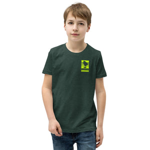 Boatbranding Heather Forest / S Optimist Youth Short Sleeve T-Shirt (S/M/L/XL) (100% Cotton) Sailing-Gift Regatta Yacht Sailing-Lifestyle Sailing-Apparel Nautical-Fashion Nautical-Gear
