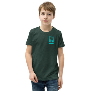 Boatbranding Heather Forest / S Optimist Youth Short Sleeve T-Shirt (S/M/L/XL) (100% Cotton) Sailing-Gift Regatta Yacht Sailing-Lifestyle Sailing-Apparel Nautical-Fashion Nautical-Gear