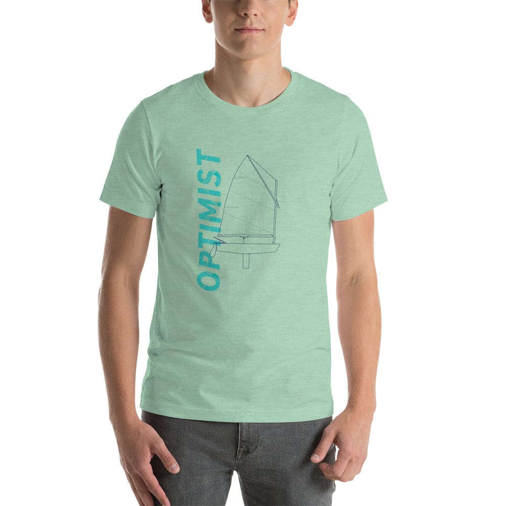 Boatbranding Heather Prism Mint / XS Optimist B Unisex t-shirt Sailing-Gift Regatta Yacht Sailing-Lifestyle Sailing-Apparel Nautical-Fashion Nautical-Gear