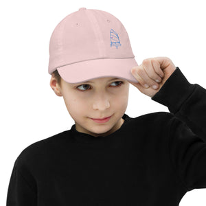 Boatbranding Light Pink Optimist Youth baseball cap Sailing-Gift Regatta Yacht Sailing-Lifestyle Sailing-Apparel Nautical-Fashion Nautical-Gear