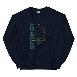 Boatbranding Navy / S Optimist Unisex Sweatshirt Sailing-Gift Regatta Yacht Sailing-Lifestyle Sailing-Apparel Nautical-Fashion Nautical-Gear