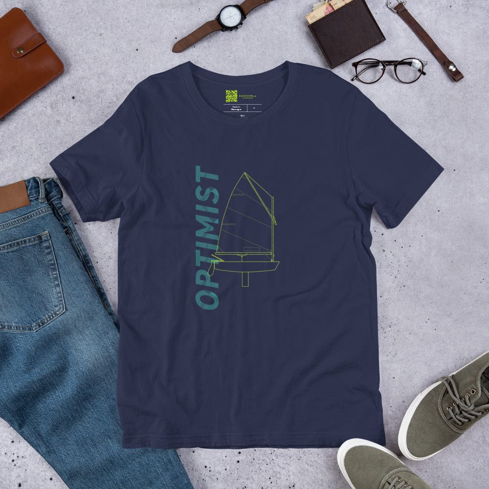 Boatbranding Optimist A Unisex t-shirt Sailing-Gift Regatta Yacht Sailing-Lifestyle Sailing-Apparel Nautical-Fashion Nautical-Gear