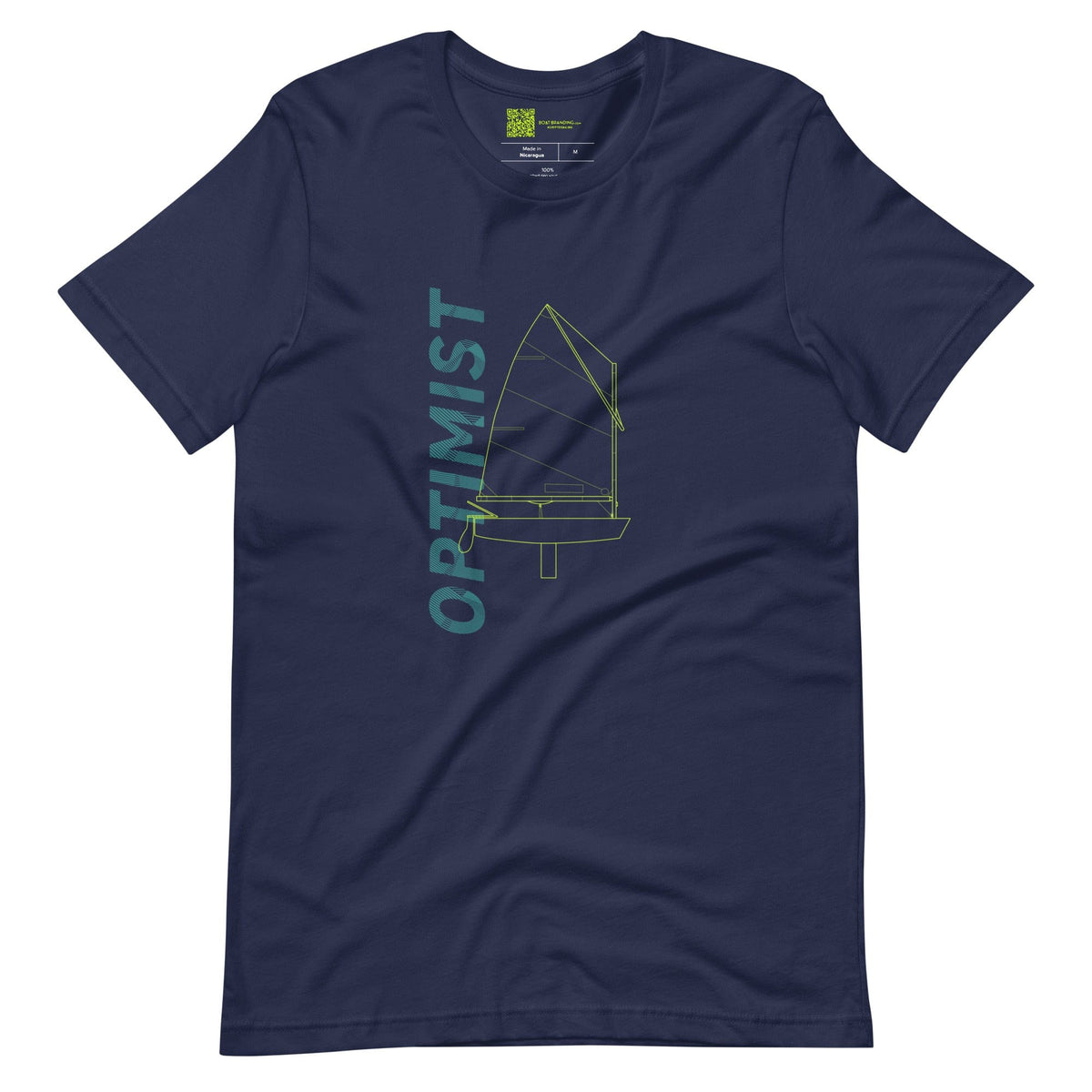 Boatbranding Optimist A Unisex t-shirt Sailing-Gift Regatta Yacht Sailing-Lifestyle Sailing-Apparel Nautical-Fashion Nautical-Gear