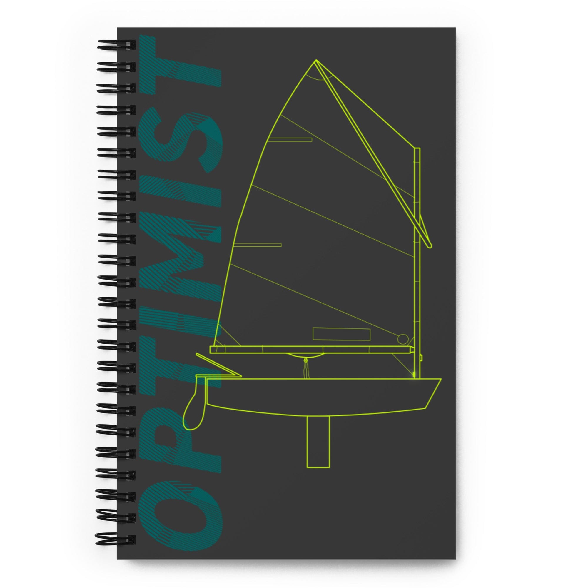 Boatbranding Optimist Spiral notebook Sailing-Gift Regatta Yacht Sailing-Lifestyle Sailing-Apparel Nautical-Fashion Nautical-Gear