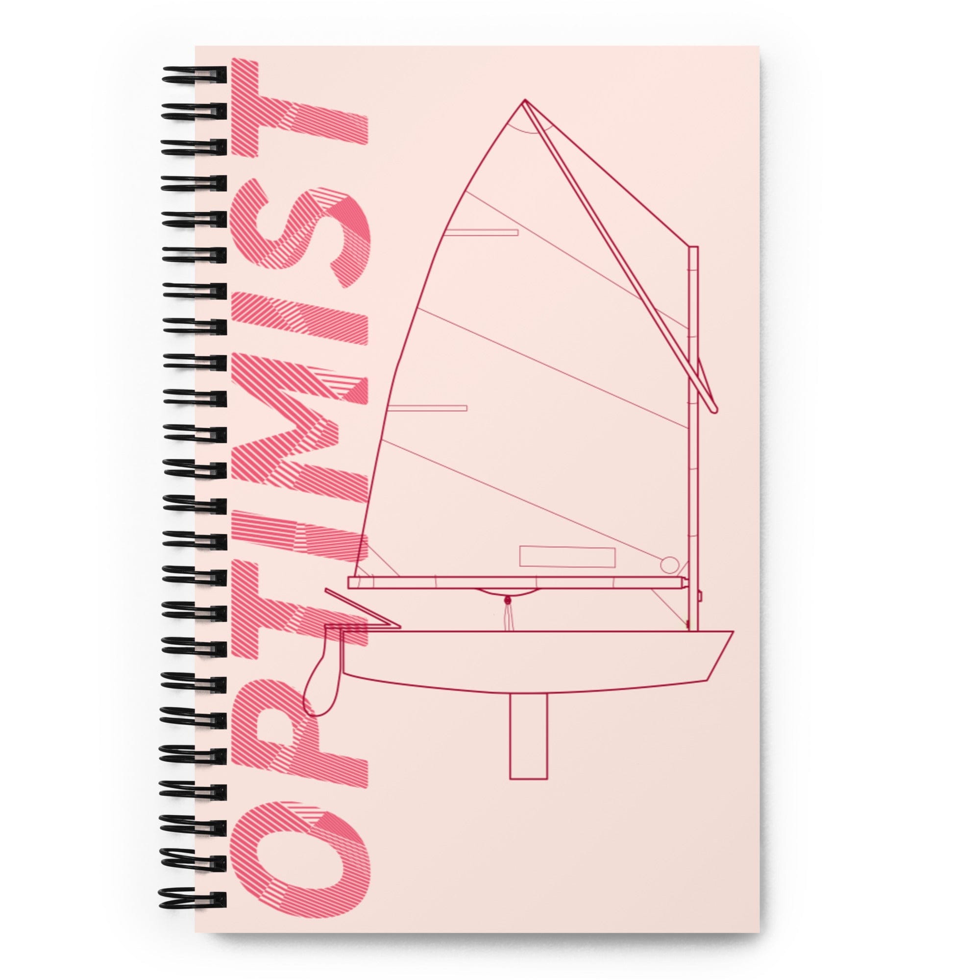 Boatbranding Optimist Spiral notebook Sailing-Gift Regatta Yacht Sailing-Lifestyle Sailing-Apparel Nautical-Fashion Nautical-Gear