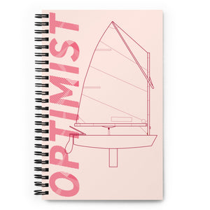 Boatbranding Optimist Spiral notebook Sailing-Gift Regatta Yacht Sailing-Lifestyle Sailing-Apparel Nautical-Fashion Nautical-Gear