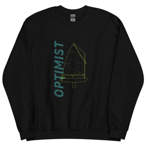 Boatbranding Optimist Unisex Sweatshirt Sailing-Gift Regatta Yacht Sailing-Lifestyle Sailing-Apparel Nautical-Fashion Nautical-Gear