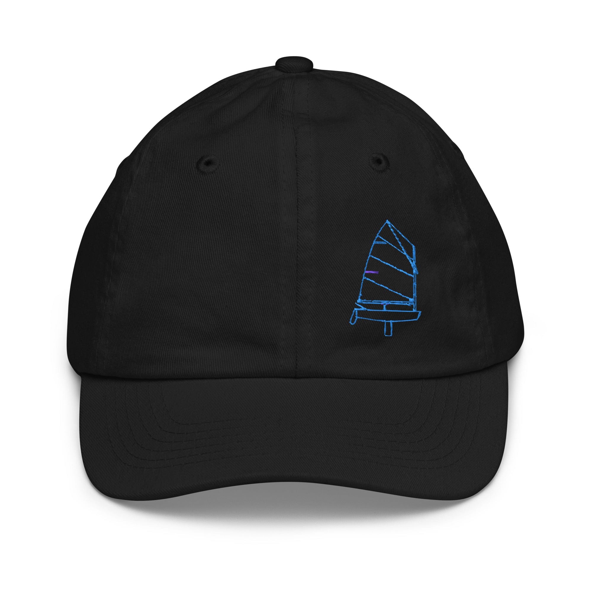 Boatbranding Black Optimist Youth baseball cap Sailing-Gift Regatta Yacht Sailing-Lifestyle Sailing-Apparel Nautical-Fashion Nautical-Gear