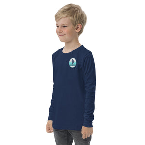 Boatbranding Optimist Youth long sleeve tee (S/M/L) (100% Cotton) Sailing-Gift Regatta Yacht Sailing-Lifestyle Sailing-Apparel Nautical-Fashion Nautical-Gear