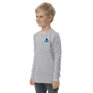 Boatbranding Optimist Youth long sleeve tee (S/M/L) (100% Cotton) Sailing-Gift Regatta Yacht Sailing-Lifestyle Sailing-Apparel Nautical-Fashion Nautical-Gear