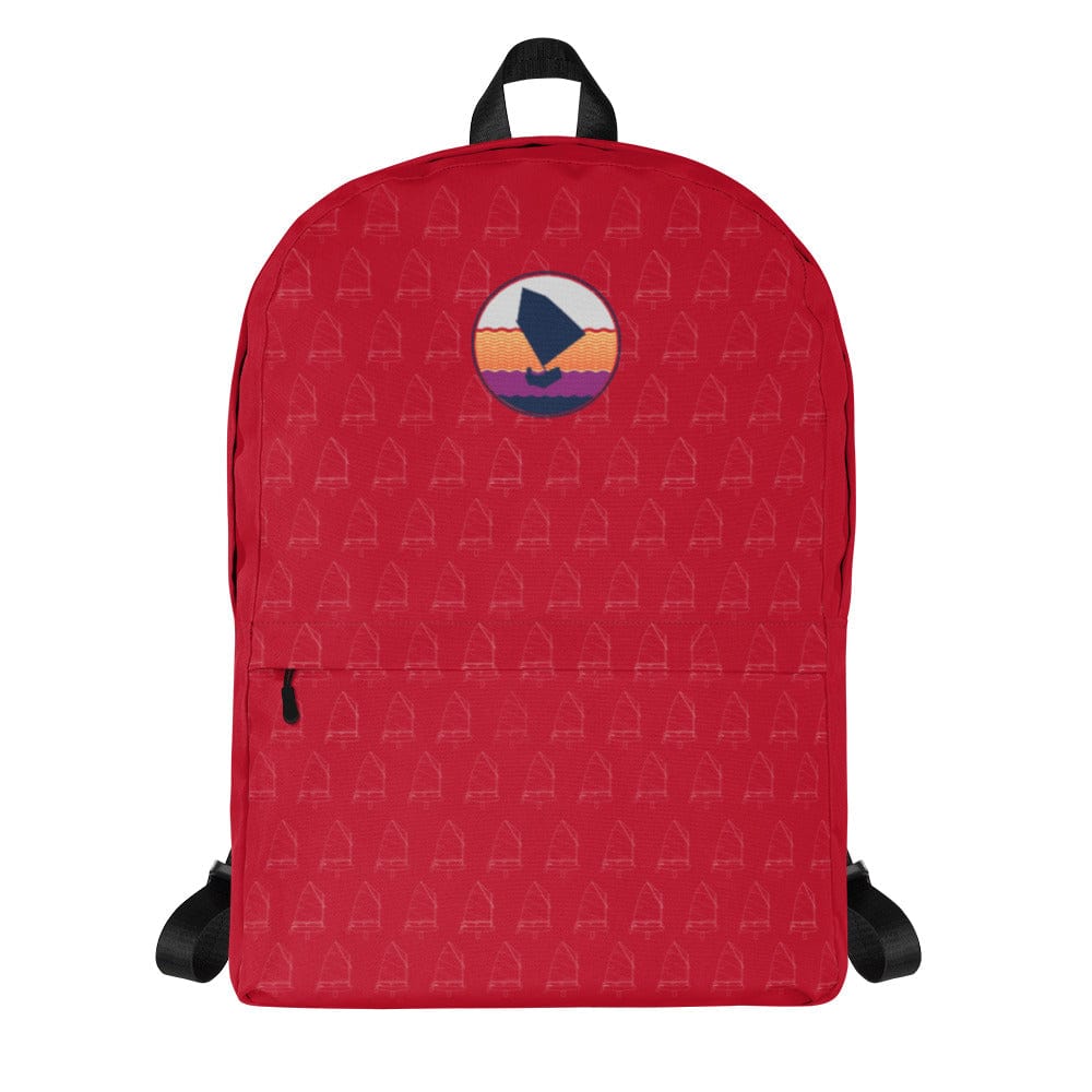 Boatbranding Red Optimist Backpack Sailing-Gift Regatta Yacht Sailing-Lifestyle Sailing-Apparel Nautical-Fashion Nautical-Gear