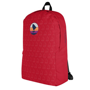 Boatbranding Red Optimist Backpack Sailing-Gift Regatta Yacht Sailing-Lifestyle Sailing-Apparel Nautical-Fashion Nautical-Gear