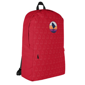 Boatbranding Red Optimist Backpack Sailing-Gift Regatta Yacht Sailing-Lifestyle Sailing-Apparel Nautical-Fashion Nautical-Gear