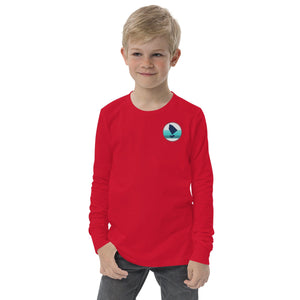 Boatbranding Red / S Optimist Youth long sleeve tee (S/M/L) (100% Cotton) Sailing-Gift Regatta Yacht Sailing-Lifestyle Sailing-Apparel Nautical-Fashion Nautical-Gear