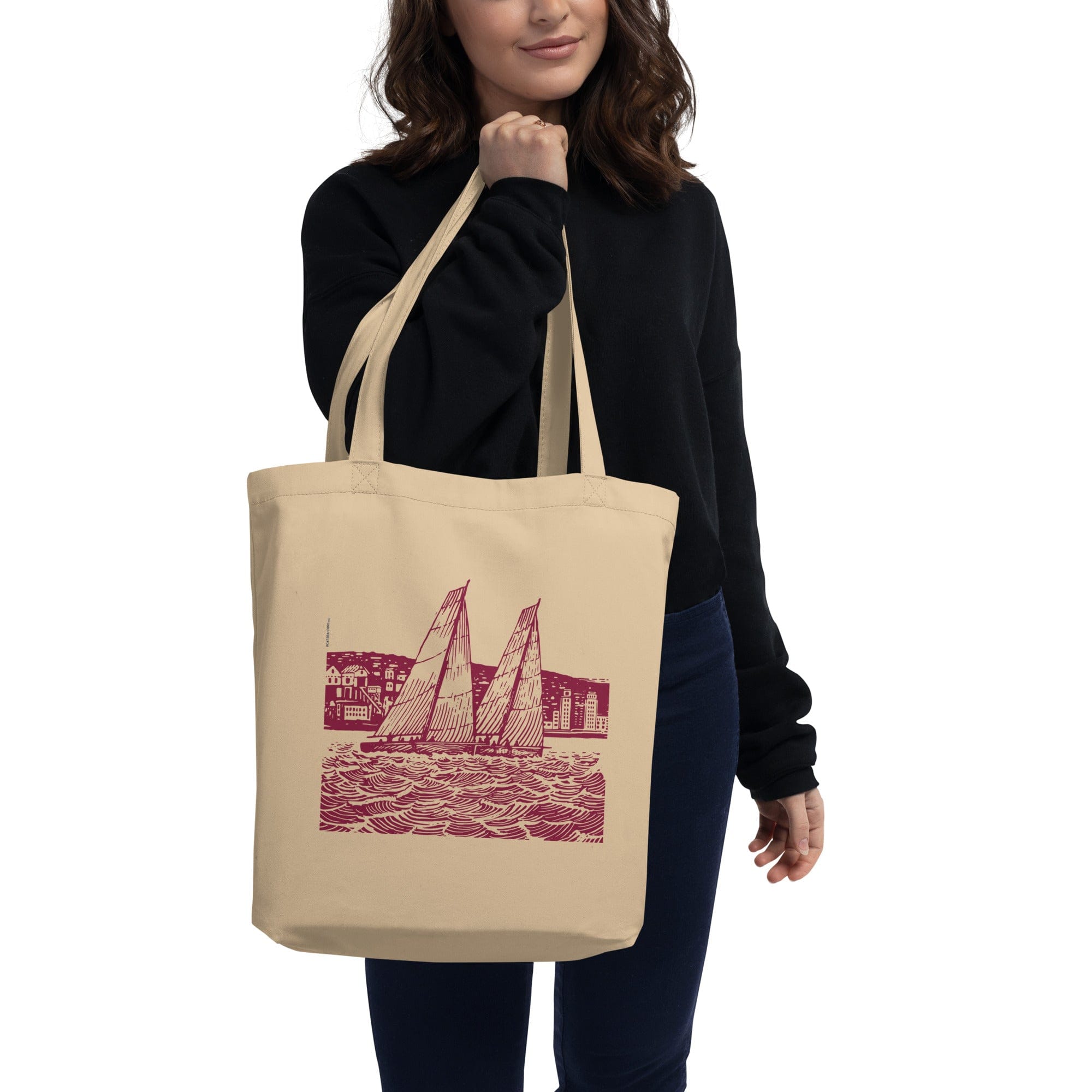 Boatbranding S40 Eco Tote Bag Sailing-Gift Regatta Yacht Sailing-Lifestyle Sailing-Apparel Nautical-Fashion Nautical-Gear