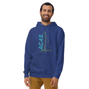 Boatbranding Team Royal / S AC45 Unisex Hoodie Sailing-Gift Regatta Yacht Sailing-Lifestyle Sailing-Apparel Nautical-Fashion Nautical-Gear