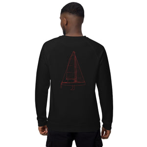 Boatbranding Unisex organic raglan sweatshirt J70 Sailing-Gift Regatta Yacht Sailing-Lifestyle Sailing-Apparel Nautical-Fashion Nautical-Gear