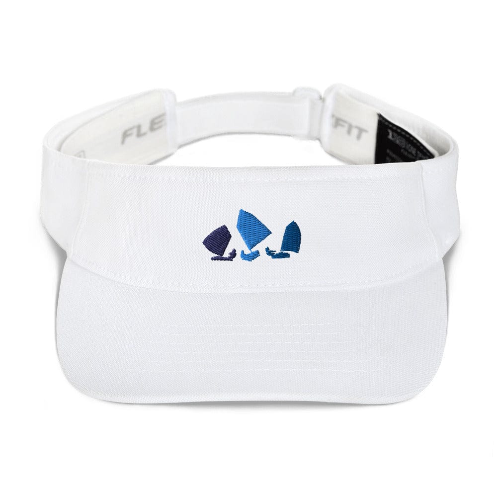 Boatbranding White Optimist Visor Sailing-Gift Regatta Yacht Sailing-Lifestyle Sailing-Apparel Nautical-Fashion Nautical-Gear