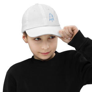 Boatbranding White Optimist Youth baseball cap Sailing-Gift Regatta Yacht Sailing-Lifestyle Sailing-Apparel Nautical-Fashion Nautical-Gear