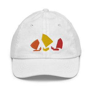 Boatbranding White Optmist Youth baseball cap Sailing-Gift Regatta Yacht Sailing-Lifestyle Sailing-Apparel Nautical-Fashion Nautical-Gear