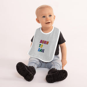 Optimist Embroidered Baby Bib