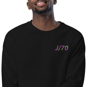 Unisex organic raglan sweatshirt J70