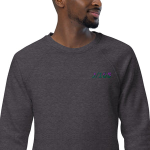 Unisex organic raglan sweatshirt J105